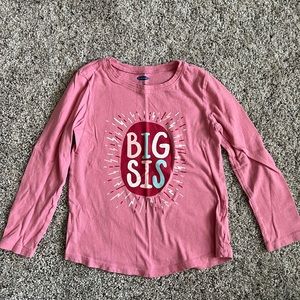 Old Navy "Big Sis" long sleeve shirt